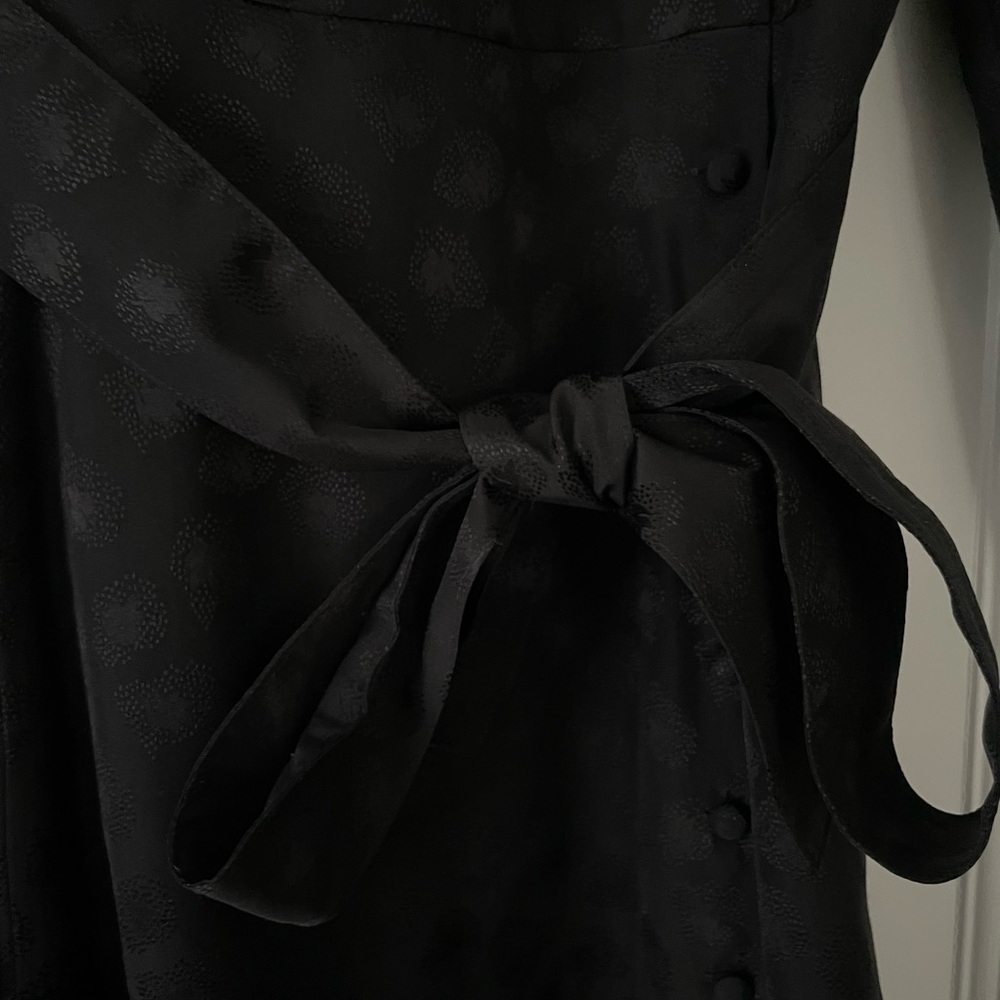 Sezane Black Silk Minidress - Picture 2 of 7